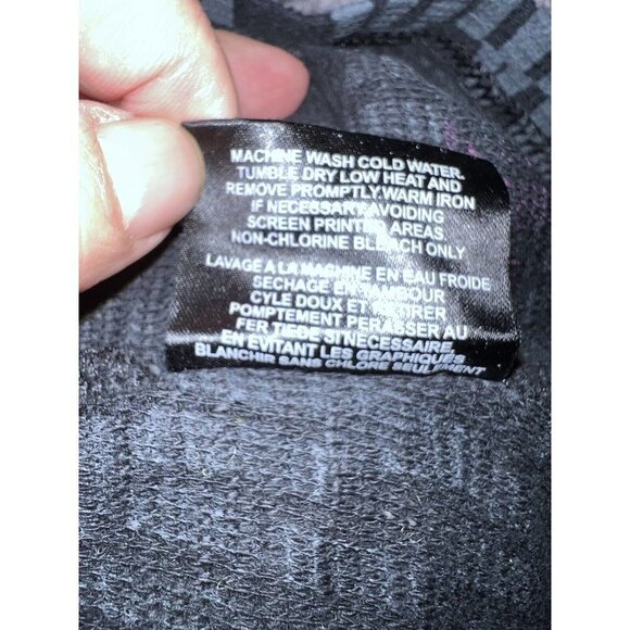 VOLCOM Womens Black Graphic Alphabet Long Sleeve Thermal Top Sz M - Picture 7 of 7